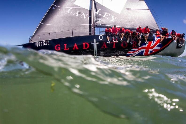 Tony Langley's TP52 Gladiator - Current class leader in IRC One after two days of racing at the IRC National Championships photo copyright Paul Wyeth / www.pwpictures.com taken at Royal Ocean Racing Club and featuring the IRC class
