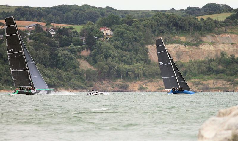 The 2023 Round the Island Race fleet pass through the Hurst narrows - photo © Sam Jardine