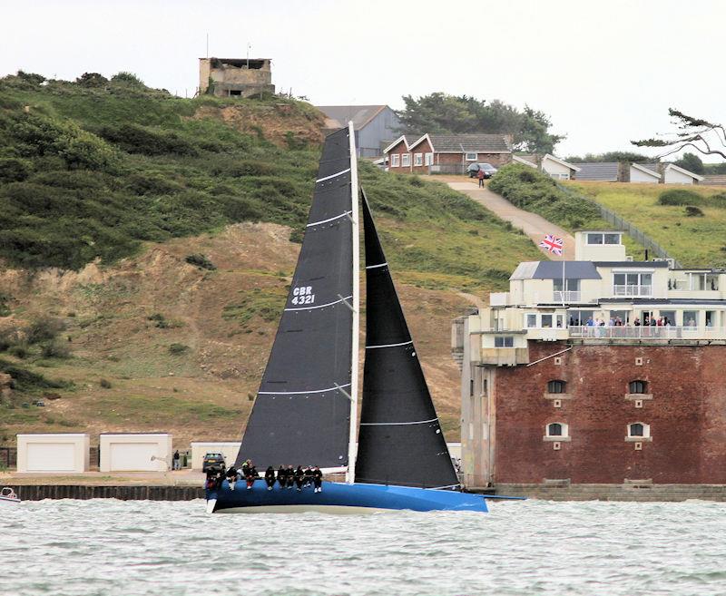 The 2023 Round the Island Race fleet pass through the Hurst narrows photo copyright Sam Jardine taken at Island Sailing Club, Cowes and featuring the IRC class