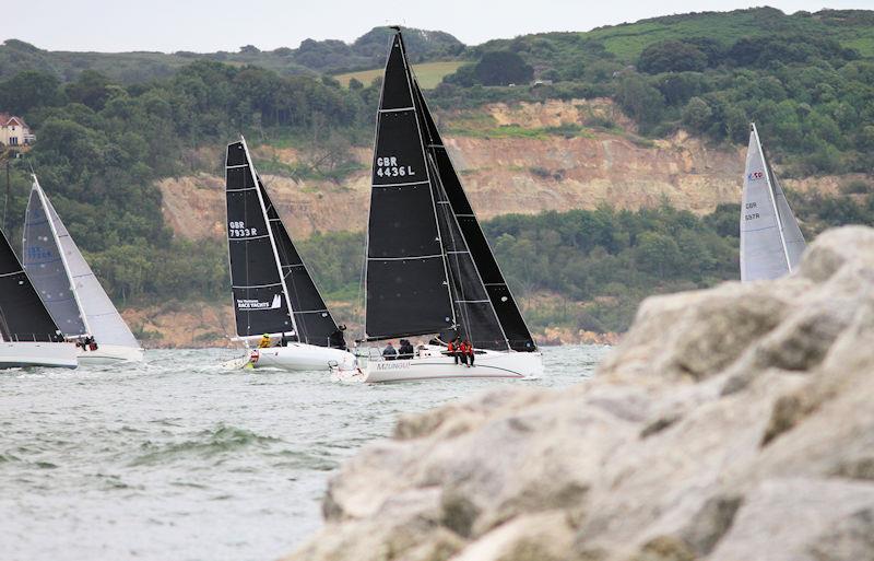 The 2023 Round the Island Race fleet pass through the Hurst narrows - photo © Sam Jardine