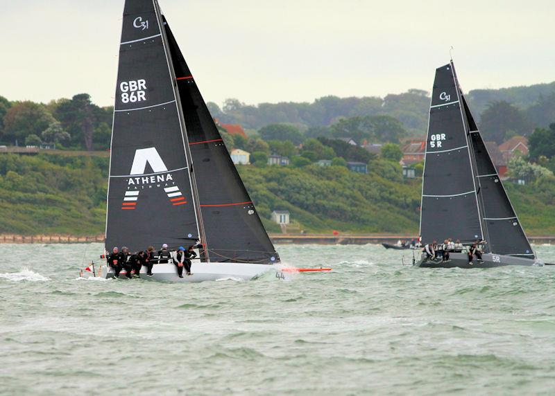 The 2023 Round the Island Race fleet pass through the Hurst narrows - photo © Sam Jardine