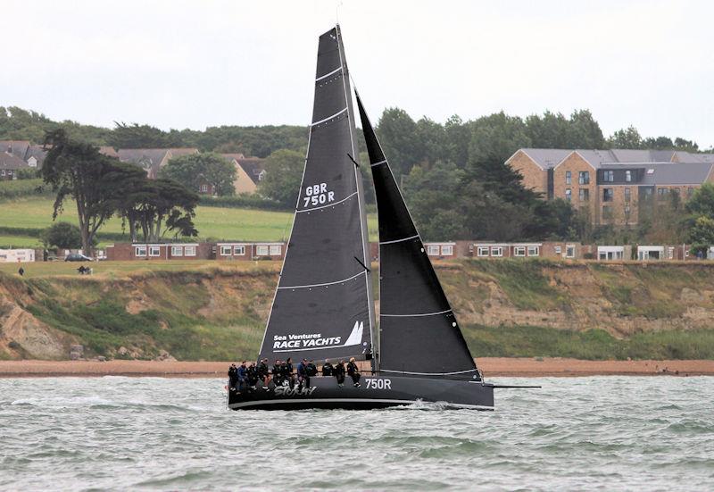 The 2023 Round the Island Race fleet pass through the Hurst narrows photo copyright Sam Jardine taken at Island Sailing Club, Cowes and featuring the IRC class