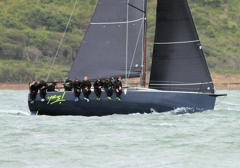 The 2023 Round the Island Race fleet pass through the Hurst narrows photo copyright Sam Jardine taken at Island Sailing Club, Cowes and featuring the IRC class