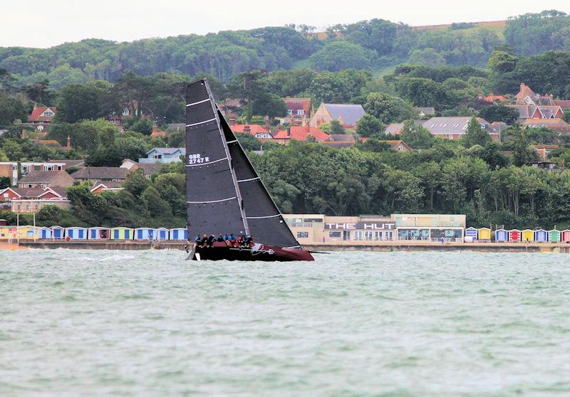 The 2023 Round the Island Race fleet pass through the Hurst narrows photo copyright Sam Jardine taken at Island Sailing Club, Cowes and featuring the IRC class