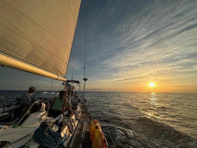 OGR2023 Adventure Class Entry Godspeed USA (01). A moment of calm reflection aboard Goodspeed USA (01) - photo © Samantha Grieger