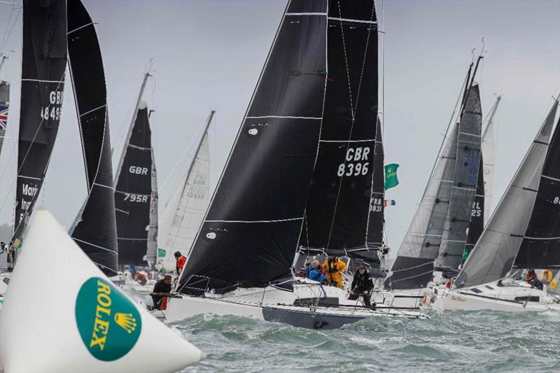 Sam of Hamble at the start of the 2021 Rolex Fastnet Race for the IRC Four fleet - photo © Paul Wyeth / pwpictures.com