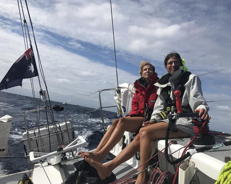 Annette and Sophie - return from Osaka on Red Jacket - Melbourne Osaka Cup photo copyright Gerard Snydjers taken at  and featuring the IRC class