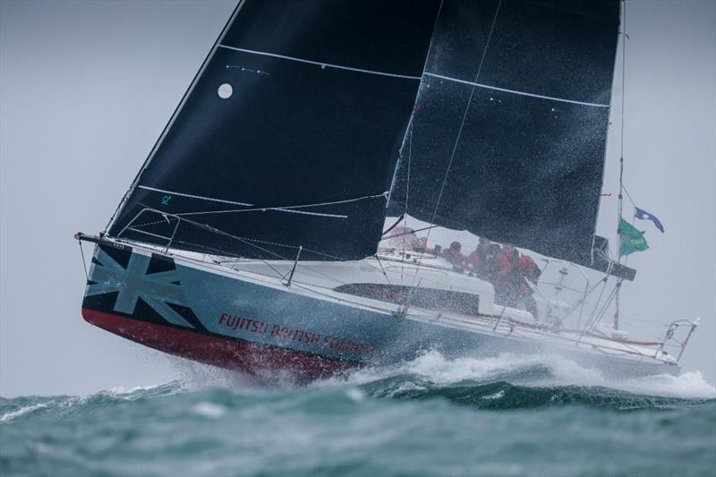 Fujitsu British Soldier is ahead in IRC Two - 2023 Rolex Fastnet Race - photo © Paul Wyeth / pwpictures.com