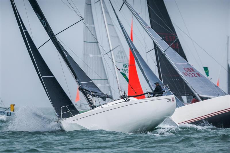 Cora lead IRC Three under IRC and on the water, plus also tops IRC Two-Handed - 2023 Rolex Fastnet Race - photo © Paul Wyeth / pwpictures.com