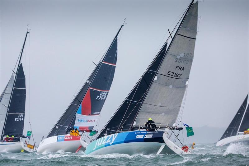 Thomas Bonnier's JPK 1030 Juzzy, came through the fleet to win IRC Two in the final stretch of the Rolex Fastnet Race photo copyright Paul Wyeth / www.pwpictures.com taken at Royal Ocean Racing Club and featuring the IRC class