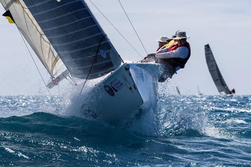 Goggles and his Mister Magoo crew - 2023 Airlie Beach Race Week photo copyright Andrea Francolini / ABRW taken at Whitsunday Sailing Club and featuring the IRC class