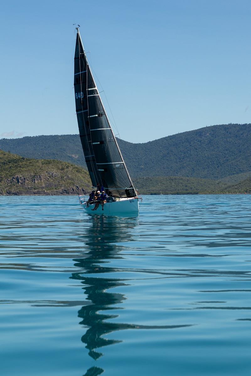 Like others Craig Piccinelli and crew on Wobbly Boot waited for breeze on Sunday - 2023 Airlie Beach Race Week photo copyright Shirley Wodson taken at Whitsunday Sailing Club and featuring the IRC class