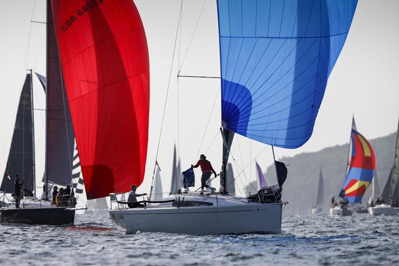 Sun Fast 3200 Cora sailed by Tim Goodhew and Kelvin Matthews - RORC Salcombe Gin Castle Rock Race photo copyright Paul Wyeth / RORC taken at Royal Ocean Racing Club and featuring the IRC class