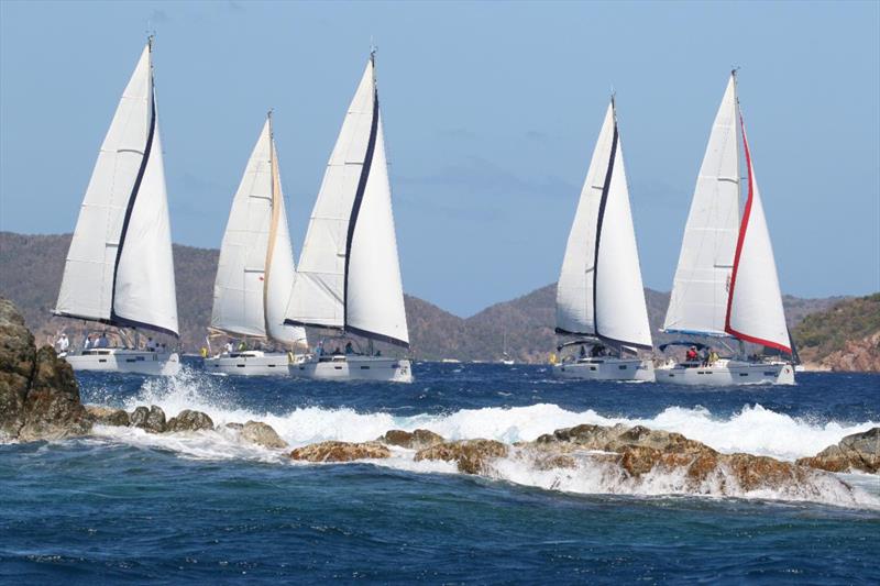 The BVI Spring Regatta & Sailing Festival attracts a diverse fleet, include a large bareboat line-up photo copyright Ingrid Abery / www.ingridabery.com taken at Royal BVI Yacht Club and featuring the IRC class