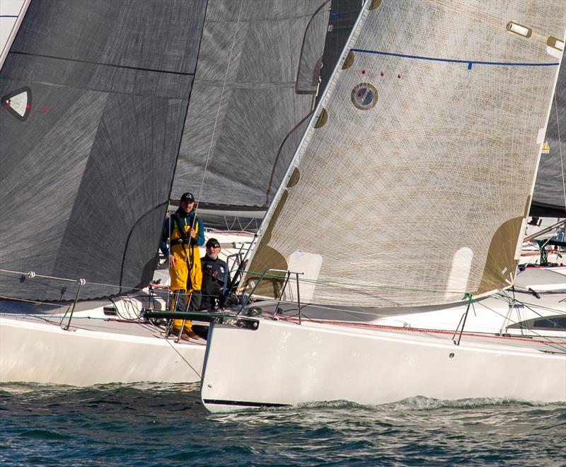 JOG Cowes to Poole Race Start photo copyright Martin Augustus / www.sailingimages.co.uk taken at Junior Offshore Group and featuring the IRC class