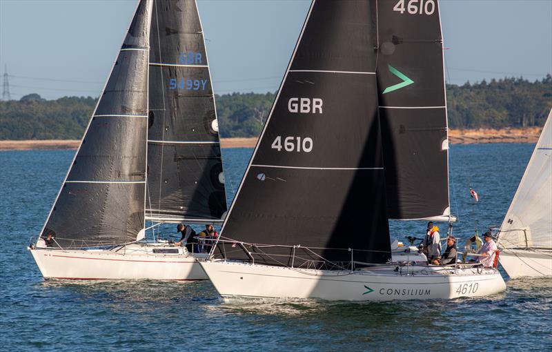 JOG Cowes to Poole Race Start photo copyright Martin Augustus / www.sailingimages.co.uk taken at Junior Offshore Group and featuring the IRC class