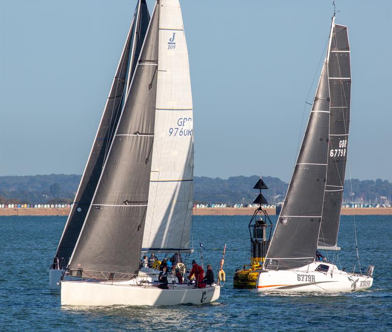 JOG Cowes to Poole Race Start photo copyright Martin Augustus / www.sailingimages.co.uk taken at Junior Offshore Group and featuring the IRC class