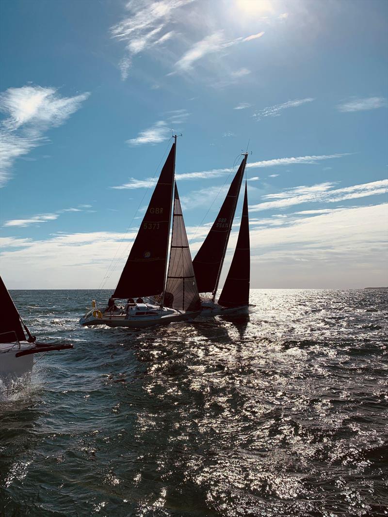 Pwllheli Autumn Challenge Series Day 1 - Panache and Honeybee to windward of Faenol and Mojito during the 2nd race  - photo © Nick Smith