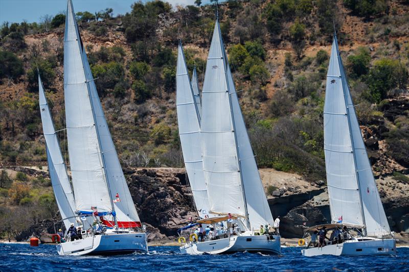 2023 Bareboat fleet off the south coast of Antigua - Antigua Sailing Week - photo © Paul Wyeth / pwpictures.com