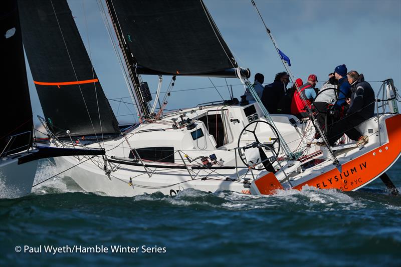 Elysium 1V, Sunfast during 42nd Hamble Winter Series - Week 2 photo copyright Paul Wyeth / www.pwpictures.com taken at Hamble River Sailing Club and featuring the IRC class