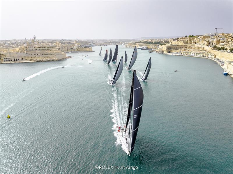 Start of the 44th Rolex Middle Sea Race photo copyright Kurt Arrigo taken at Royal Malta Yacht Club and featuring the IRC class