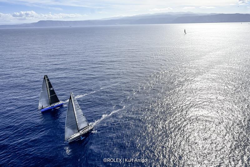 Warrior Won and Caro during the 44th Rolex Middle Sea Race photo copyright Rolex / Kurt Arrigo taken at Royal Malta Yacht Club and featuring the IRC class