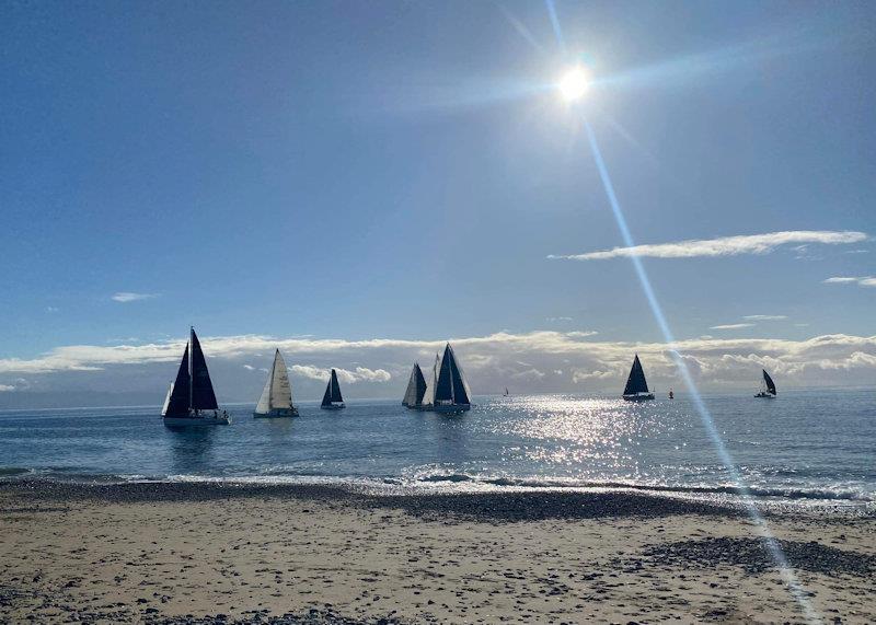 Racing enjoyed by spectators on Pwllheli South Beach - Pwllheli Autumn Challenge Series week 3 - photo © Angela Jenkinson