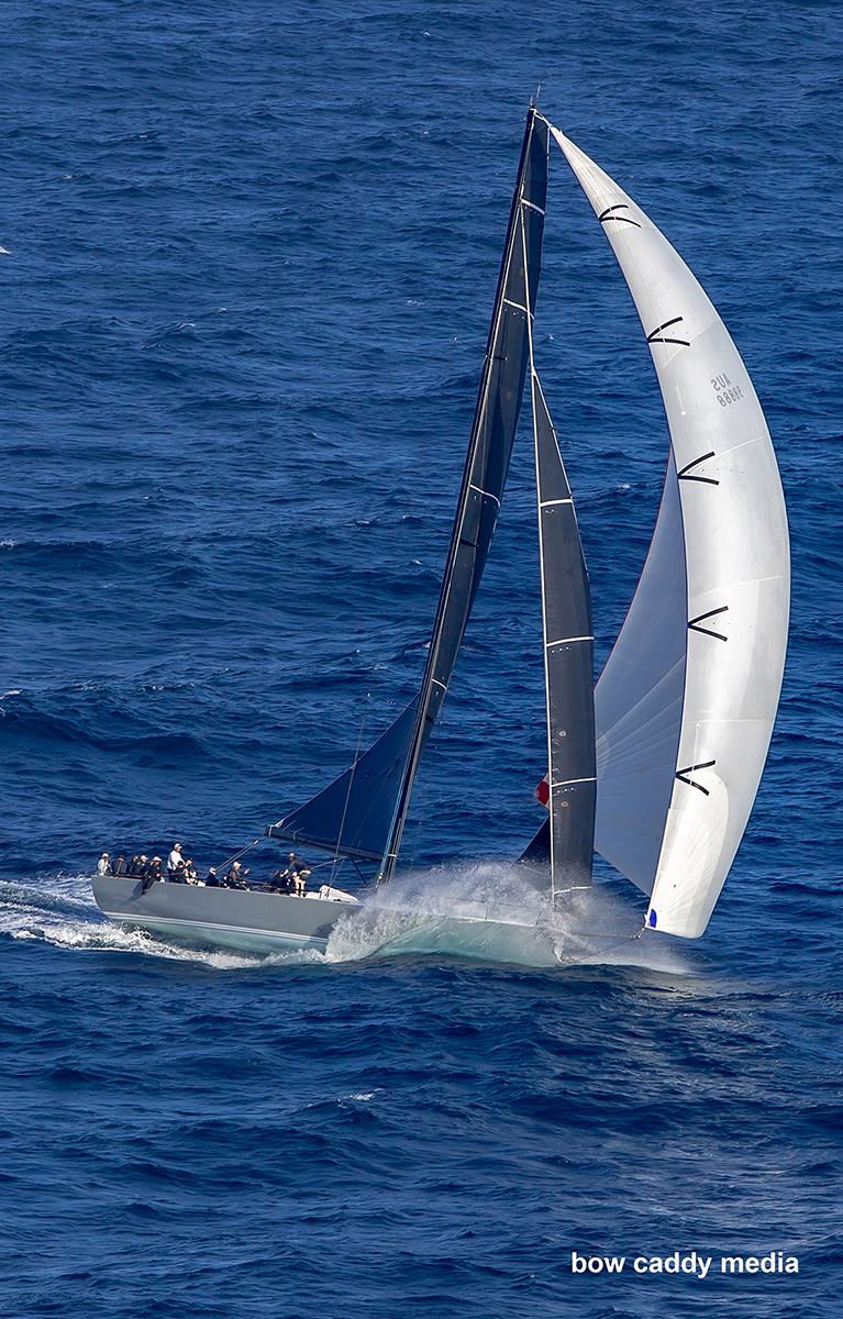 Charging with the R/P63 No Limit photo copyright Bow Caddy Media taken at Cruising Yacht Club of Australia and featuring the IRC class