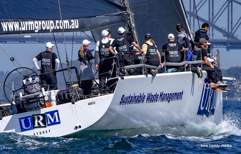 Coathanger in sight as URM goes for a win photo copyright Bow Caddy Media taken at Cruising Yacht Club of Australia and featuring the IRC class