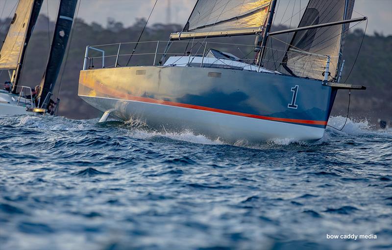 Mistral rolls over the swell photo copyright Bow Caddy Media taken at Cruising Yacht Club of Australia and featuring the IRC class