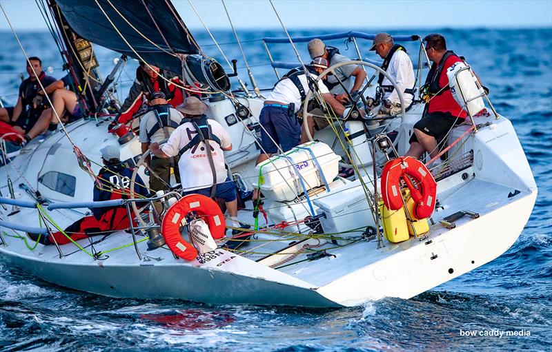 Gunshot heading seaward photo copyright Bow Caddy Media taken at Cruising Yacht Club of Australia and featuring the IRC class