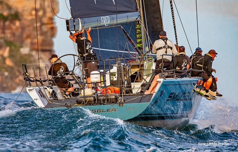 Smuggler close to North Head photo copyright Bow Caddy Media taken at Cruising Yacht Club of Australia and featuring the IRC class