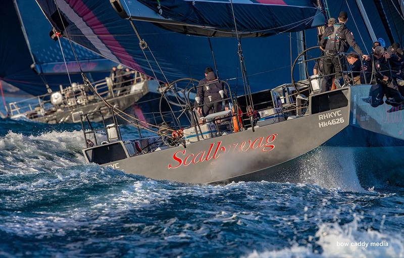 HSK Scallywag follows andoo Comanche photo copyright Bow Caddy Media taken at Cruising Yacht Club of Australia and featuring the IRC class