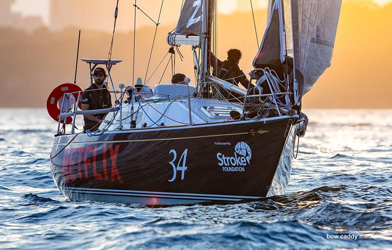 Azzuro in light breeze near South Head photo copyright Bow Caddy Media taken at Cruising Yacht Club of Australia and featuring the IRC class