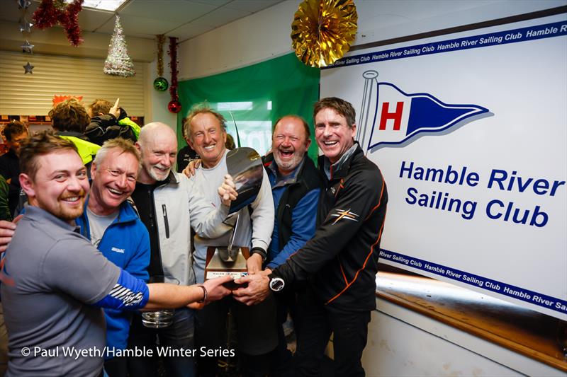 Yacht of the Series Trophy awarded to Protis - 42nd Hamble Winter Series - photo © Paul Wyeth / www.pwpictures.com