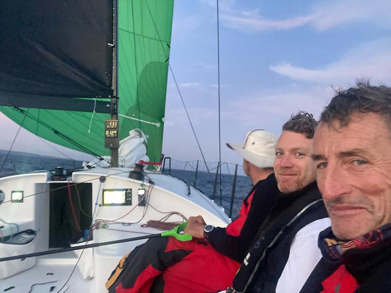 Robert Hick on the helm of Toecutter - Rolex Sydney Hobart Yacht Race - photo © RSHYR Media