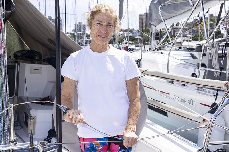 Hilary Arthure, skipper of Wyuna - 2023 Rolex Sydney Hobart Yacht Race photo copyright Andrea Francolini taken at Cruising Yacht Club of Australia and featuring the IRC class