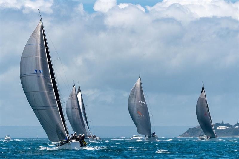 M2H fleet crossing the start line - photo © Michael Currie