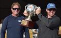 BYC Vice Commodore Troy Grafton presents the Mumm 36 Cup to Matt Keal, skipper of Heatwave Fish Frenzy - Banjo's Shoreline Crown Series Bellerive Regatta © Jane Austin