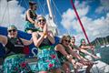 The iconic team `Something Hot` made up of all women from Heineken corporate, celebrated 27 years as a St. Maarten Heineken Regatta race team © Laurens Morel