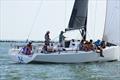 Members of the College of Charleston Sailing Team proudly sailed the Antrim 40 XL to victory in the Charleston Race Week 2024 Pursuit Spinnaker A Class
