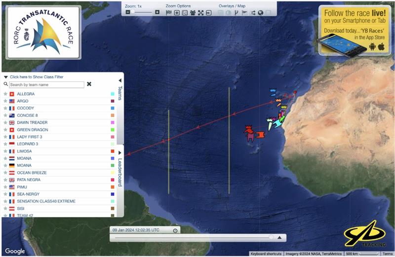 Day Three Update – Position at 0600 UTC 9 January 2024 - photo © RORC