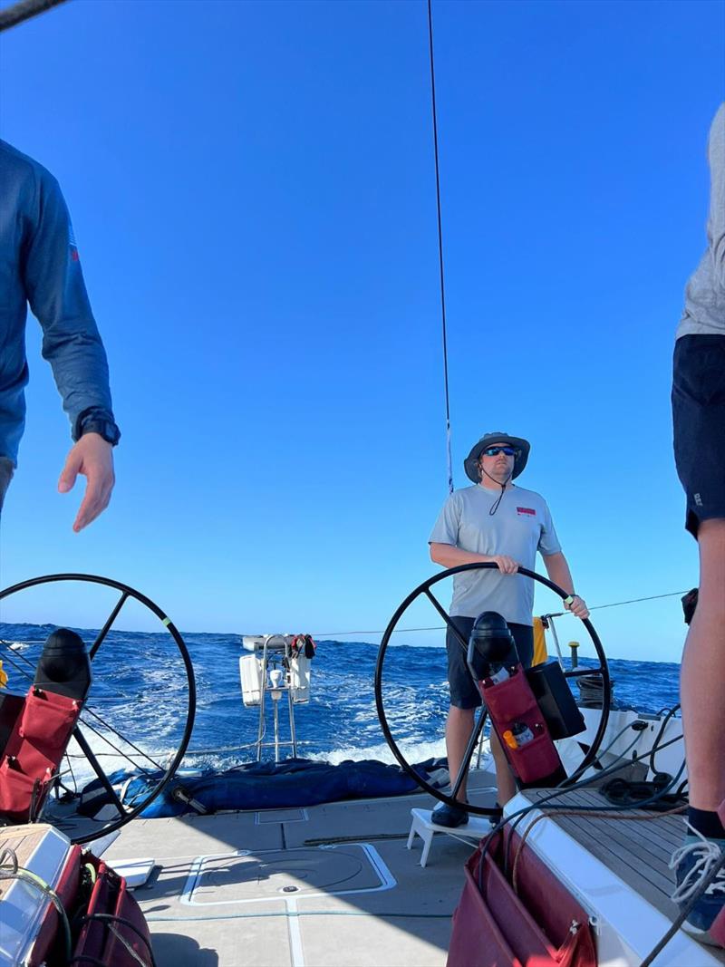 RORC Transatlantic Race 2024 - Pushing south - blue, blue, blue - no filter on Pimu (USA) - photo © Collin Mulry / Pimu