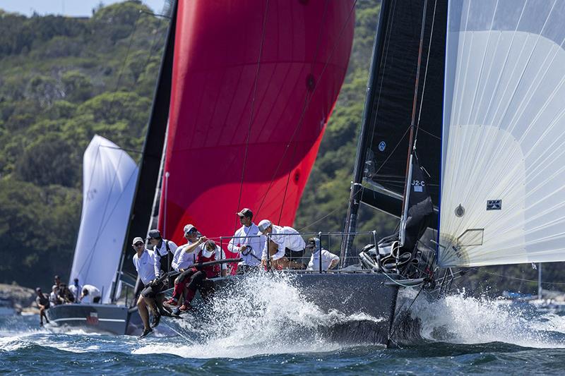 Condor (Super 40s) puts the foot down to stay ahead in 2023 - Sydney Harbour Regatta photo copyright Andrea Francolini taken at Middle Harbour Yacht Club and featuring the IRC class