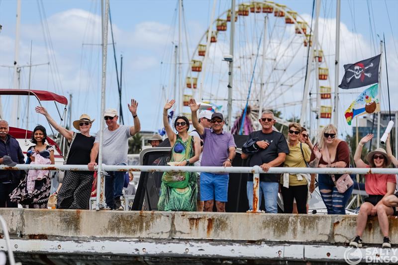 Crowds during the 2024 Festival of Sails Passage Race photo copyright Salty Dingo taken at Royal Geelong Yacht Club and featuring the IRC class