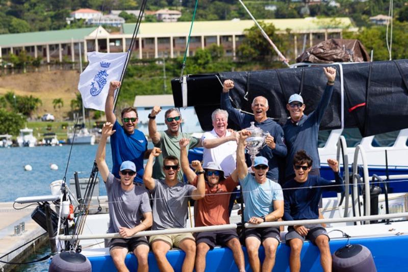 Chris Sheehan's PAC 52 Warrior Won (USA) crew photo copyright Arthur Daniel / RORC taken at Royal Ocean Racing Club and featuring the IRC class