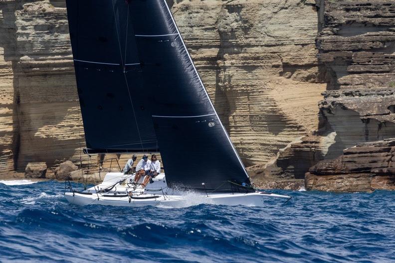 Reichel Pugh 37 Warthog skippered by Jules Mitchell (ANT) - RORC Nelson's Cup Series day 1 photo copyright Tim Wright / www.photoaction.com taken at Antigua Yacht Club and featuring the IRC class