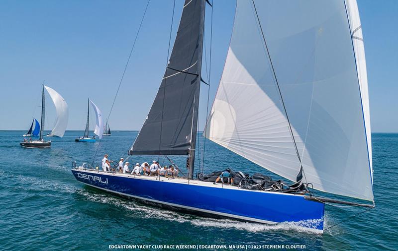 Michael D'Amelio's (Boston, Mass.) JV 66 Denali leads Class 1 PHRF Spinnaker to win in last year's 'RTS races - photo © Stephen Cloutier / Edgartown Race Week