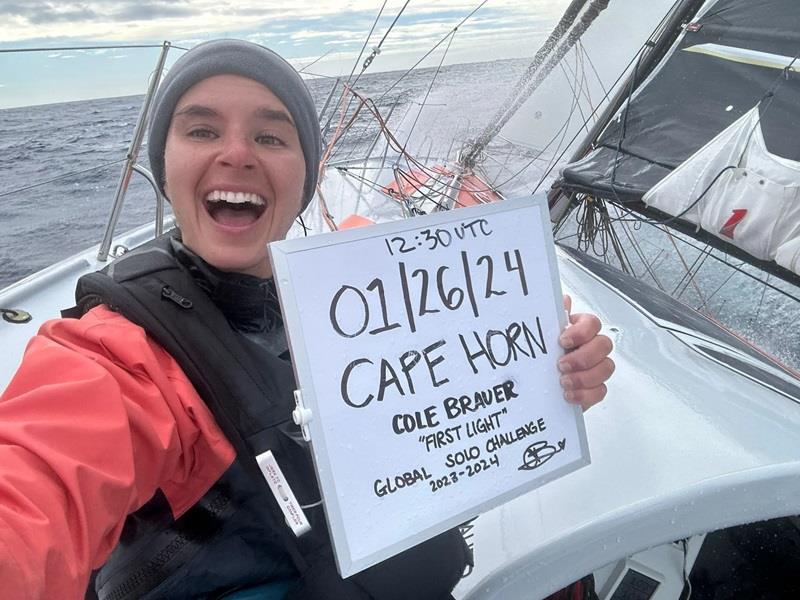 Cole Brauer – First Light - Global Solo Challenge photo copyright colebraueroceanracing taken at  and featuring the IRC class