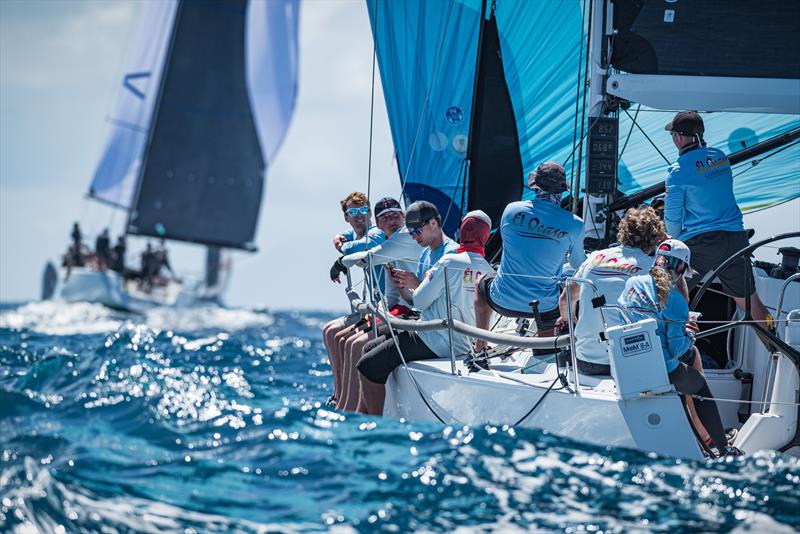 El Ocaso sailed a tight race, being the first in their fleet to launch their spinnaker, and then take first in class in the Around the Island Race - photo © Laurens Morel